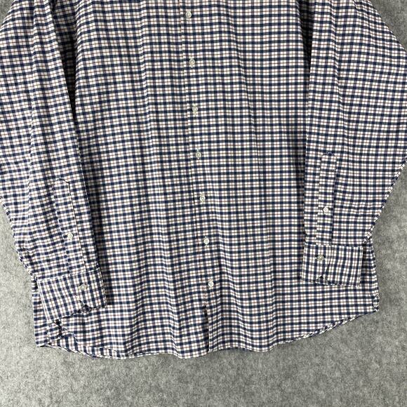 Proper Cloth Shirt Mens 2XLT Plaid Button Up Performance Long Sleeve Stretch - Picture 3 of 14